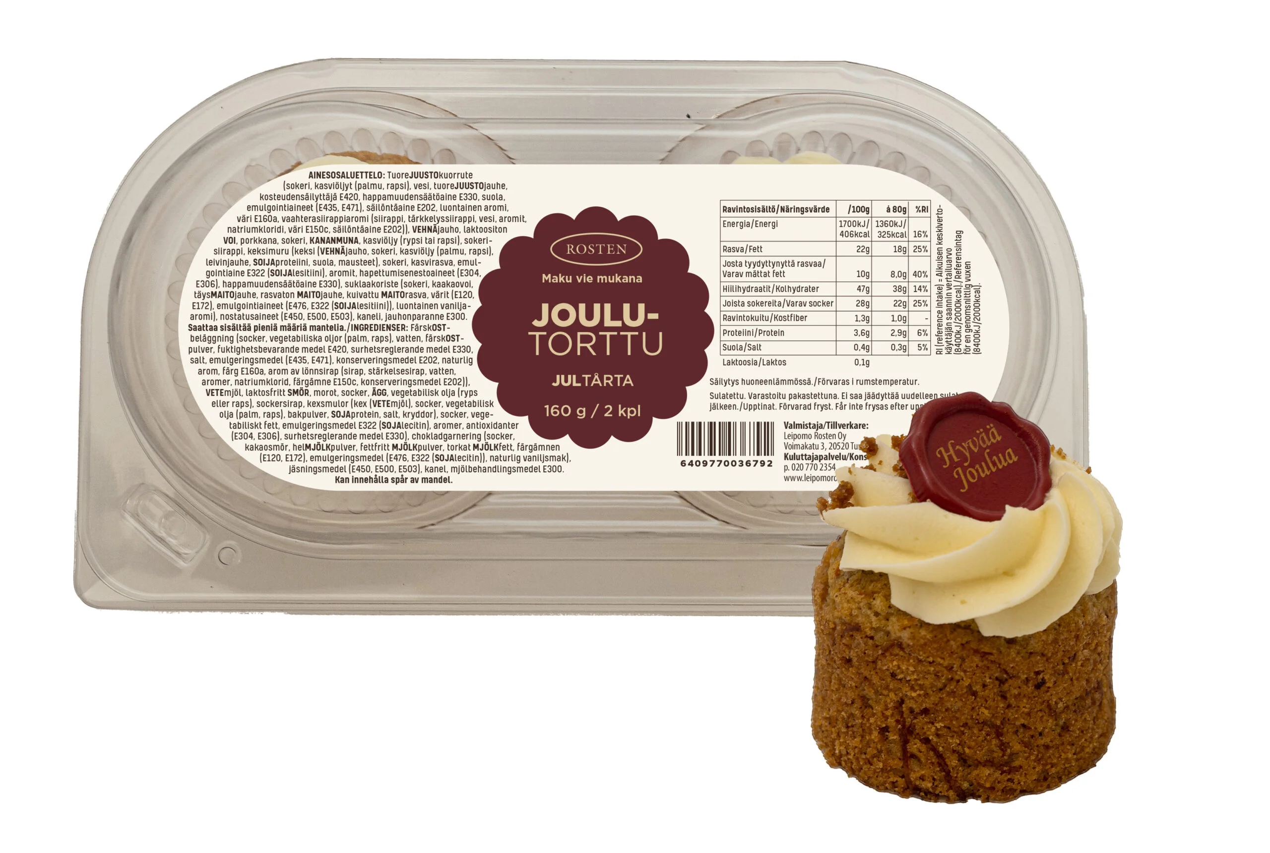 Rosten Jul tårta 160g