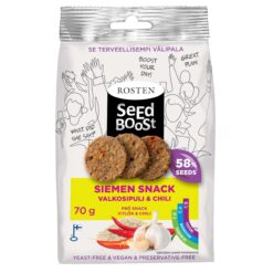 Rosten Seedboost Vitlök & Chili frö snack 70 g