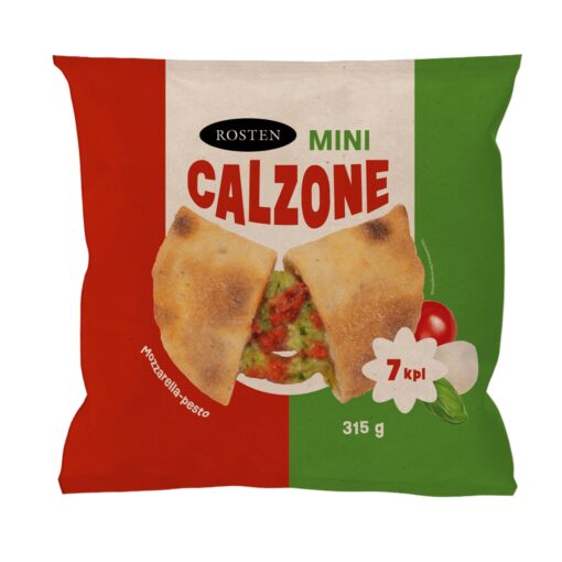 Rosten Mini Calzone Mozzarella-Pesto, piirakka 7x45g
