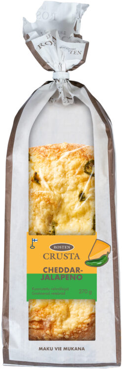 Rosten Crusta Cheddar-jalapenoleipä 270 g