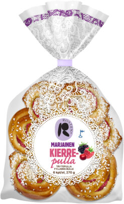 Rosten Marjainen Kierrepulla täytepulla 6x45g