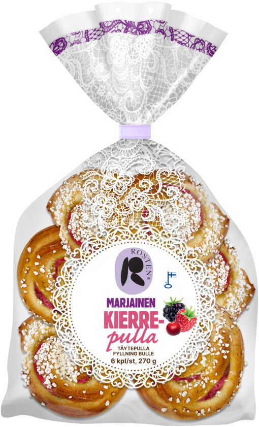 Rosten Marjainen Kierrepulla täytepulla 6x45g