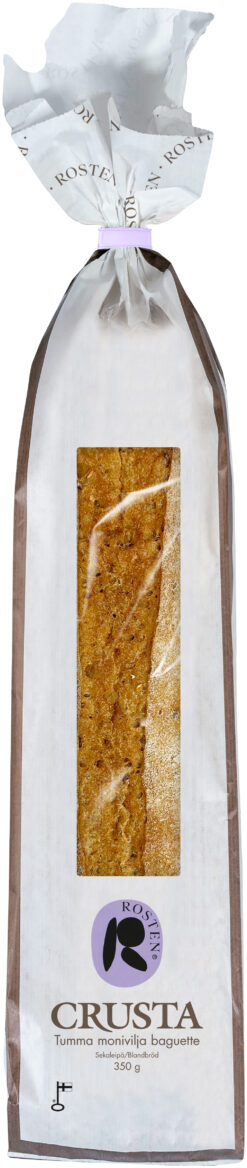 Rosten Crusta tumma monivilja baguette 350g moniviljapatonki