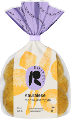 Rosten Havrekli semla 5st 325g flerkornsemla