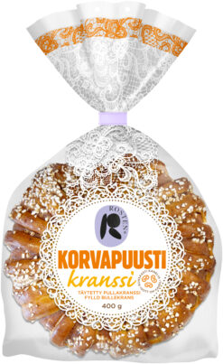 Rosten Kanelbullekrans 400g, fylld bullekrans