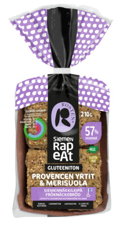Rosten Siemenrapeat Provencen yrtit & Merisuola siemennäkkileipä 210 g