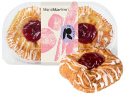 Rosten Mansikkaviineri, mansikkatäyteviineri 2kpl 180g