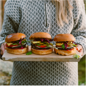 Maukkaat portobellohampurilaiset