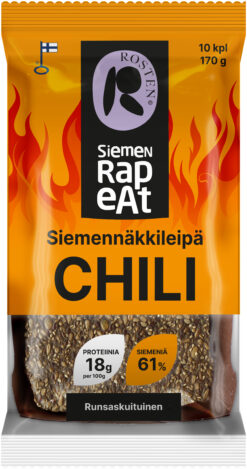 Rosten SiemenRapeAt Chili siemennäkkileipä 10kpl 170g