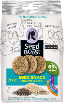 Rosten Seedboost Seesami & Chia siemen snack 70 g